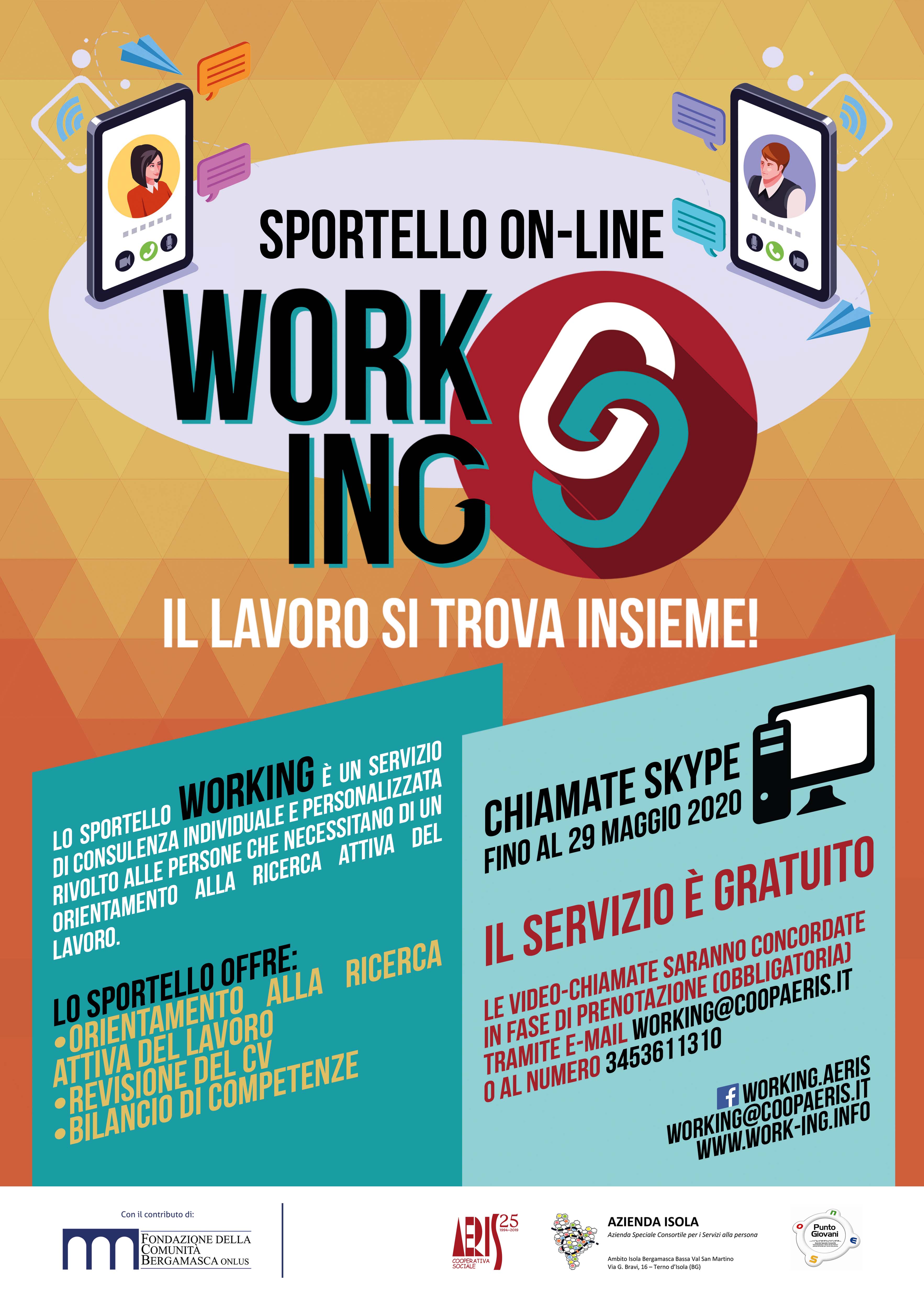 PROGETTO SOVRACOMUNALE WORKING- ON LINE