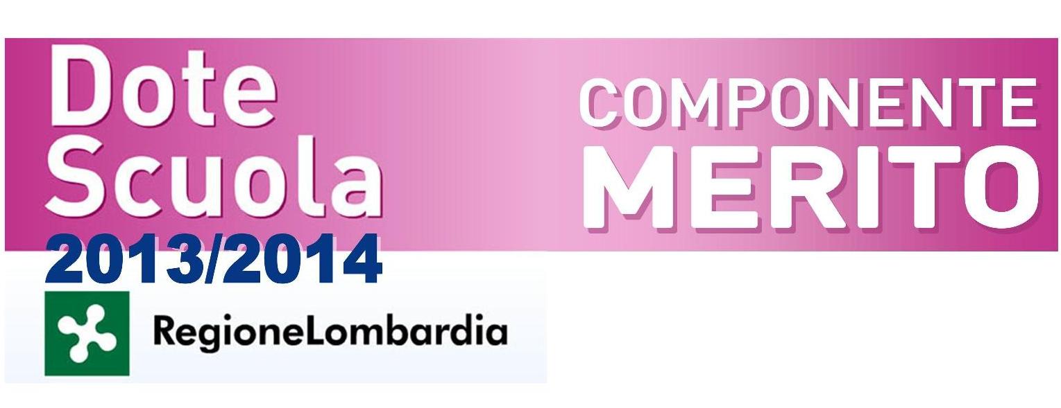DOTE SCUOLA A.S. 2013-2014 componente MERITO